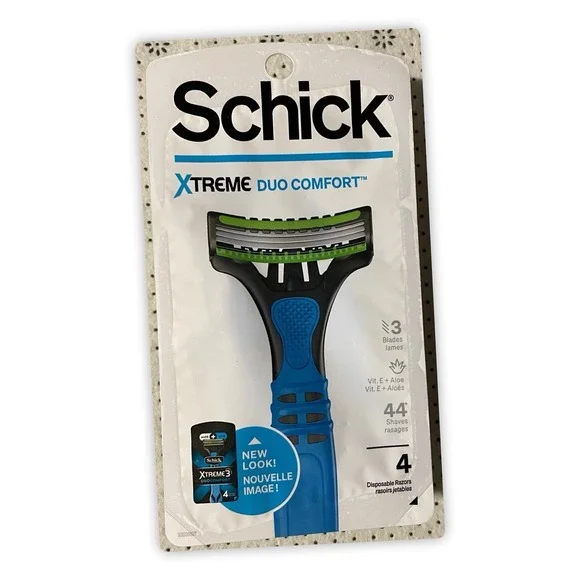 Schick Xtreme Duo Comfort 4 Disposable Razors, Pack Of 6 - Picture 2 of 3